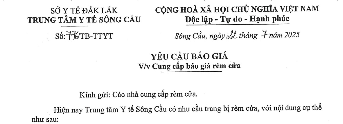 YCBG Cung cấp báo giá rèm cửa